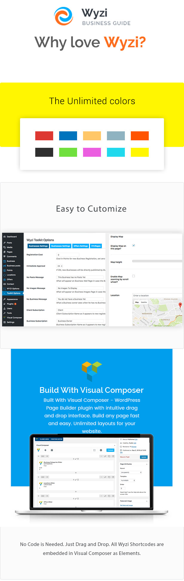 Wyzi Business Finder Social Directory Built with Visual Composer